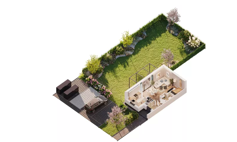 Dom 60,96 m², oferta nr 3A-4, Ventura Verde II, Stara Wieś, ul. Grodziska