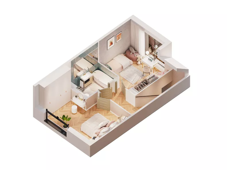 Dom 63,08 m², oferta nr 4B-4, Ventura Verde II, Stara Wieś, ul. Grodziska