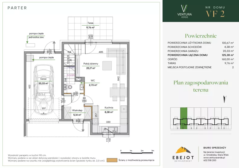 Dom 125,38 m², oferta nr VF2, Ventura Verde III, Stara Wieś, ul. Grodziska
