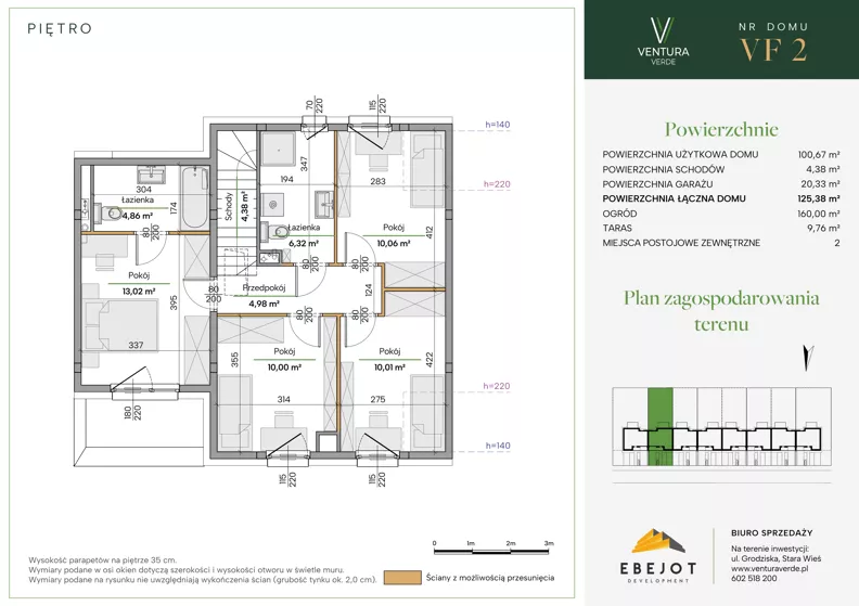 Dom 125,38 m², oferta nr VF2, Ventura Verde III, Stara Wieś, ul. Grodziska