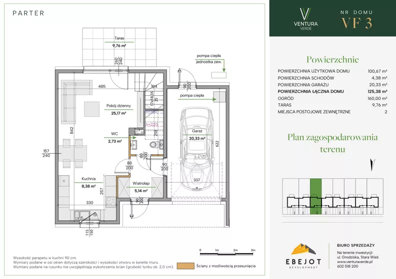 Dom 125,38 m², oferta nr VF3, Ventura Verde III, Stara Wieś, ul. Grodziska