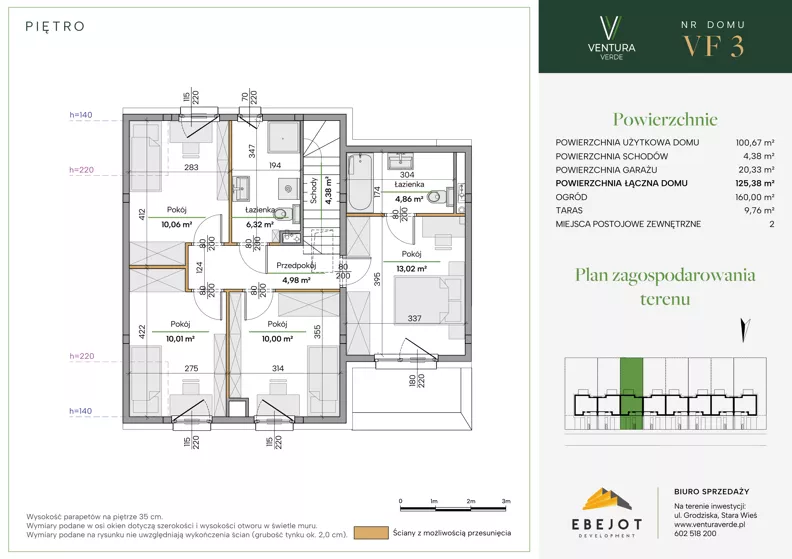 Dom 125,38 m², oferta nr VF3, Ventura Verde III, Stara Wieś, ul. Grodziska