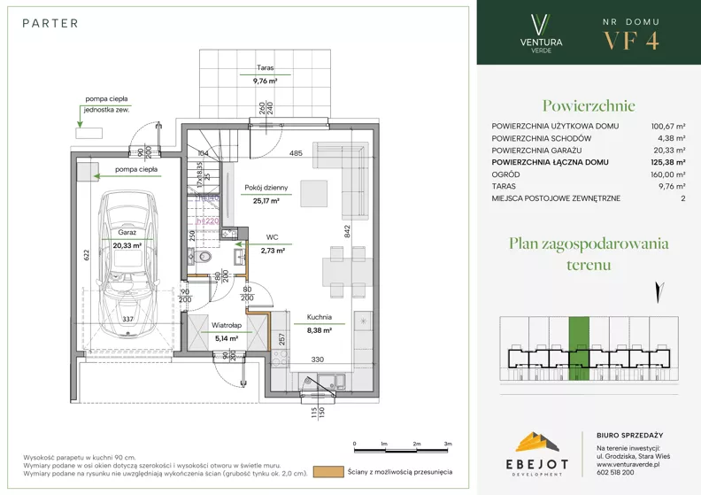 Dom 125,38 m², oferta nr VF4, Ventura Verde III, Stara Wieś, ul. Grodziska