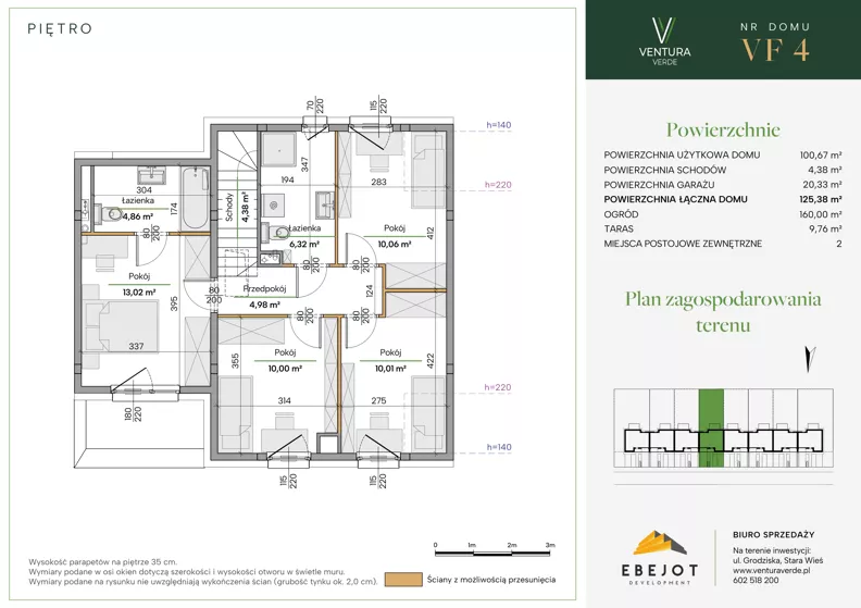 Dom 125,38 m², oferta nr VF4, Ventura Verde III, Stara Wieś, ul. Grodziska