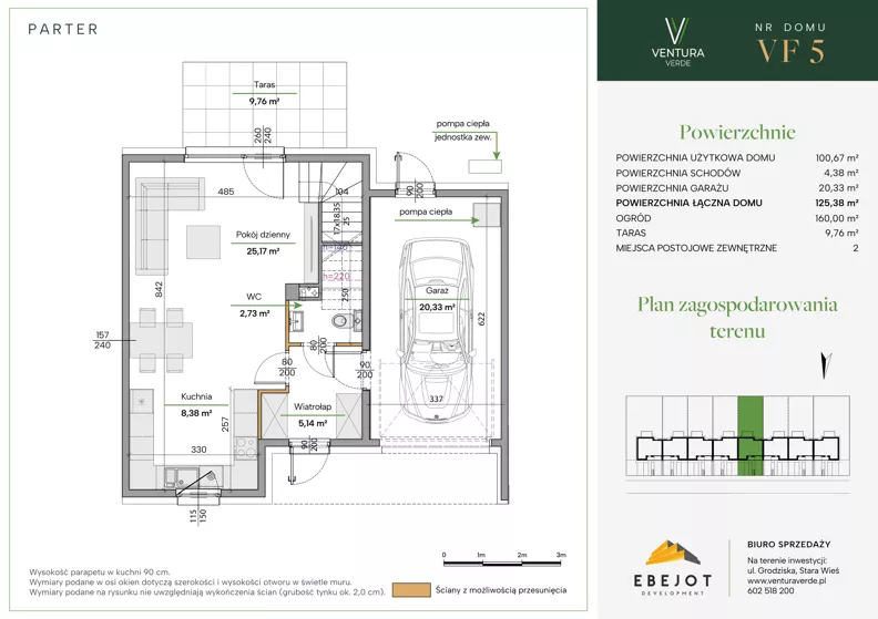 Dom 125,38 m², oferta nr VF5, Ventura Verde III, Stara Wieś, ul. Grodziska