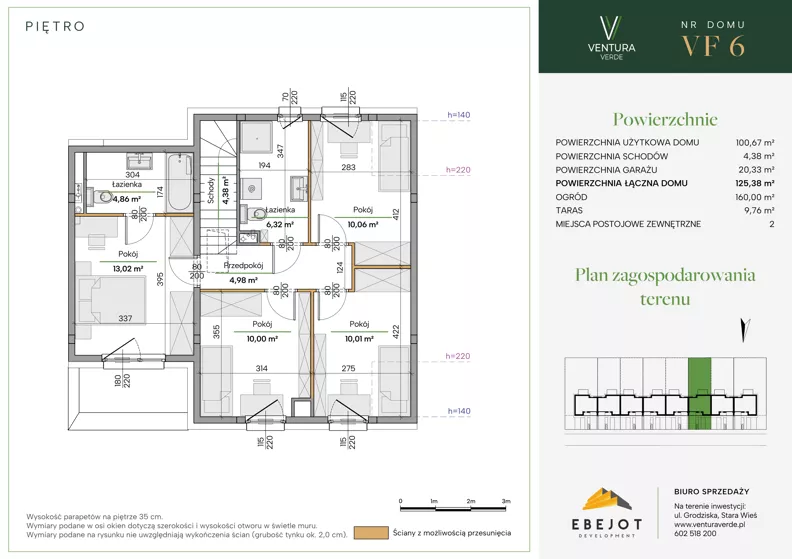 Dom 125,38 m², oferta nr VF6, Ventura Verde III, Stara Wieś, ul. Grodziska