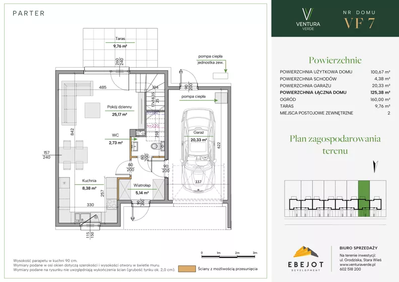 Dom 125,38 m², oferta nr VF7, Ventura Verde III, Stara Wieś, ul. Grodziska