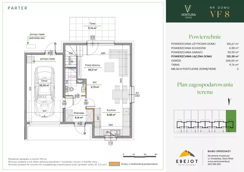 Dom 125,38 m², oferta nr VF8, Ventura Verde III, Stara Wieś, ul. Grodziska