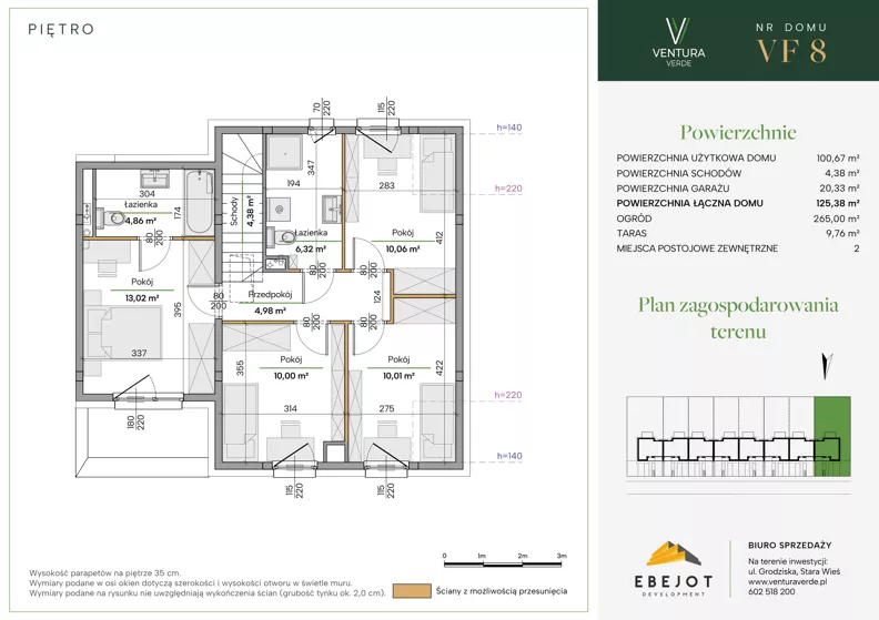 Dom 125,38 m², oferta nr VF8, Ventura Verde III, Stara Wieś, ul. Grodziska