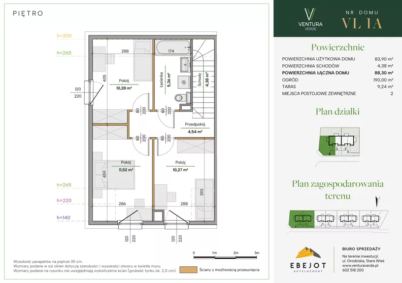 Dom 88,30 m², oferta nr VL1A, Ventura Verde III, Stara Wieś, ul. Grodziska