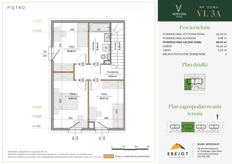 Dom 88,30 m², oferta nr VL3A, Ventura Verde III, Stara Wieś, ul. Grodziska