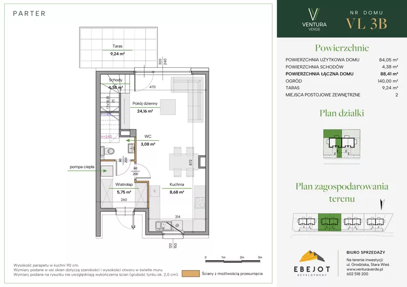 Dom 88,41 m², oferta nr VL3B, Ventura Verde III, Stara Wieś, ul. Grodziska