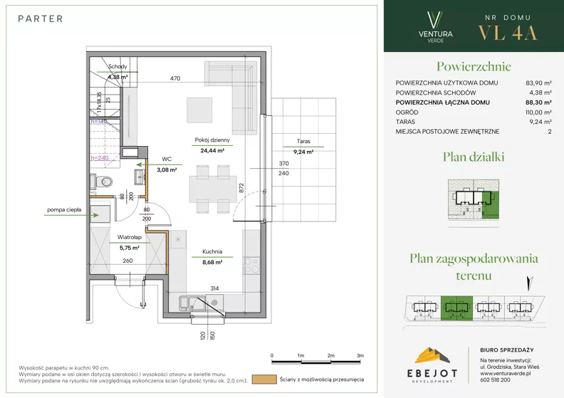 Dom 88,30 m², oferta nr VL4A, Ventura Verde III, Stara Wieś, ul. Grodziska