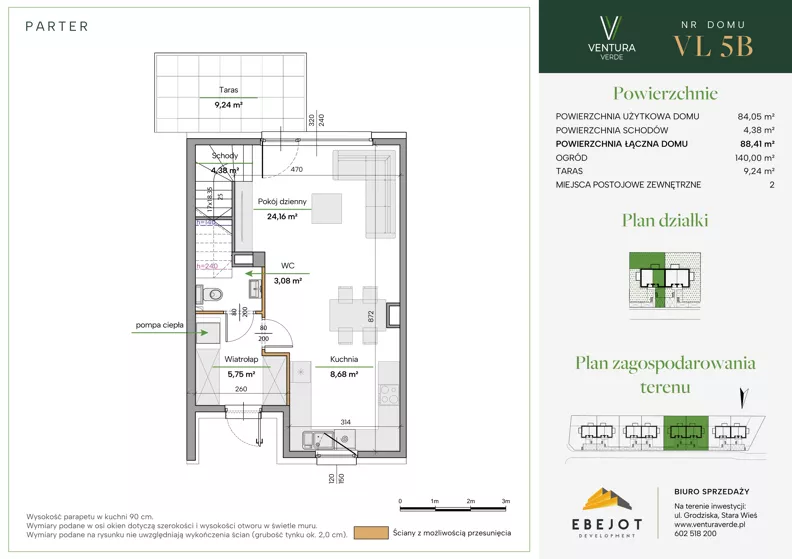 Dom 88,41 m², oferta nr VL5B, Ventura Verde III, Stara Wieś, ul. Grodziska