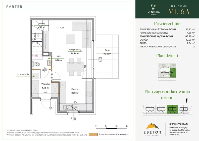 Dom 88,30 m², oferta nr VL6A, Ventura Verde III, Stara Wieś, ul. Grodziska