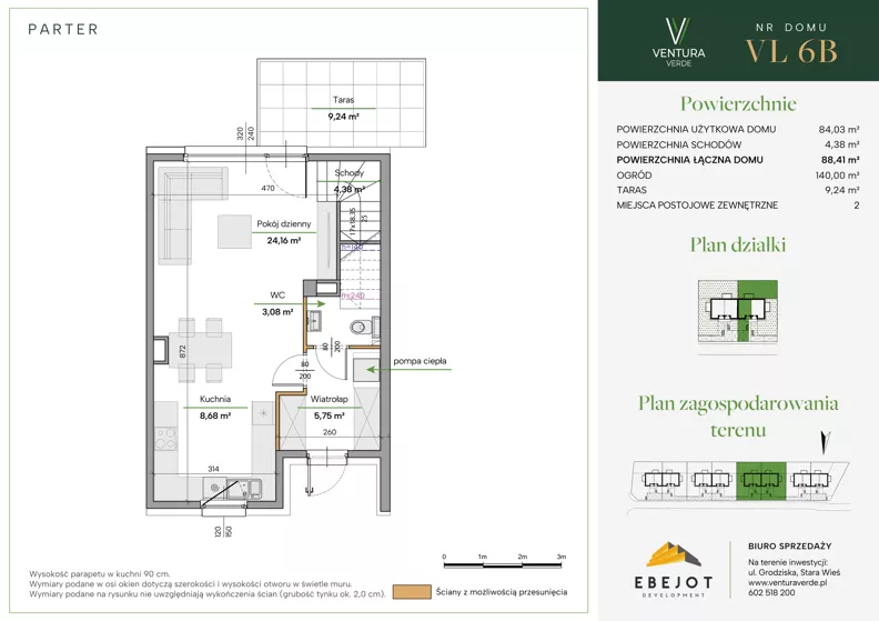 Dom 88,41 m², oferta nr VL6B, Ventura Verde III, Stara Wieś, ul. Grodziska