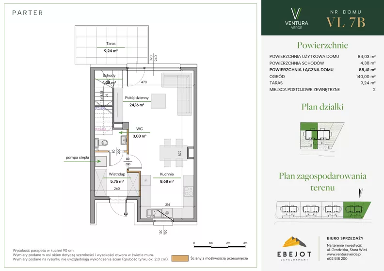 Dom 88,41 m², oferta nr VL7B, Ventura Verde III, Stara Wieś, ul. Grodziska