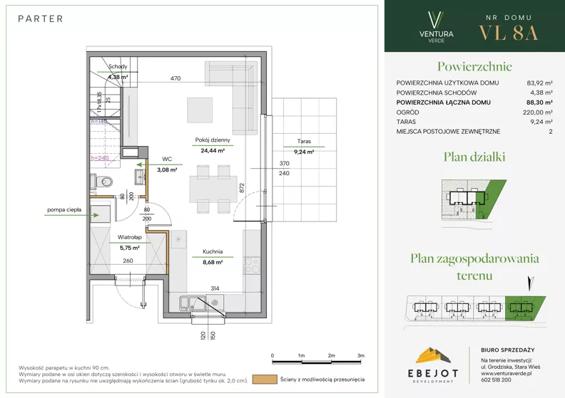 Dom 88,30 m², oferta nr VL8A, Ventura Verde III, Stara Wieś, ul. Grodziska