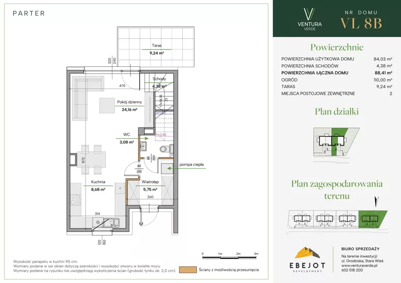 Dom 88,41 m², oferta nr VL8B, Ventura Verde III, Stara Wieś, ul. Grodziska