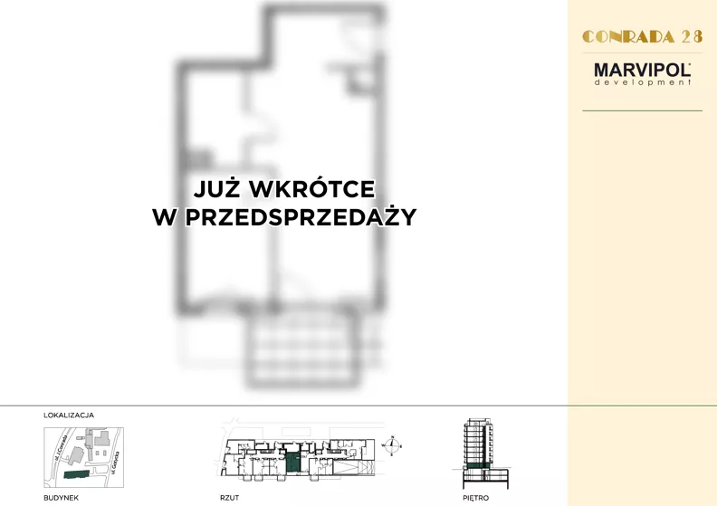 2 pokoje, apartament 40,59 m², parter, oferta nr B/B004, Conrada 28, Warszawa, Bielany, ul. Josepha Conrada 28