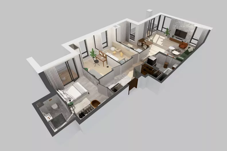 4 pokoje, apartament 94,10 m², piętro 7, oferta nr CYLK_CYLK_D.8.1, Legionów 121, Gdynia, Redłowo, ul. Legionów 121