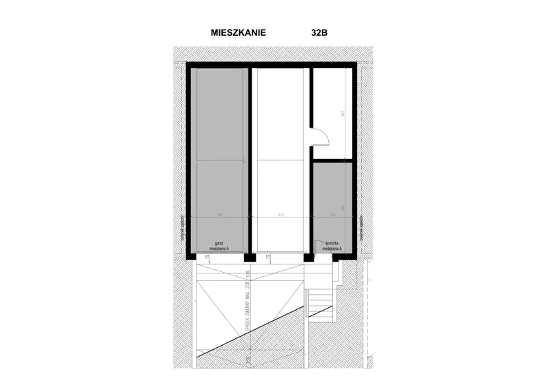 4 pokoje, apartament 82,58 m², piętro 1, oferta nr 1.32B, Osiedle BO, Wrocław, Kowale, ul. Bociana