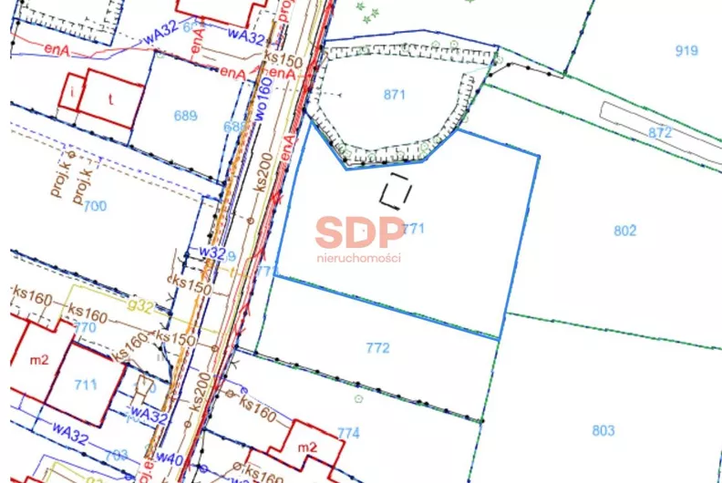 Działka 1 590,00 m², oferta nr , 45696, Wrocław, Krzyki-Partynice, Krzyki, Sarnia