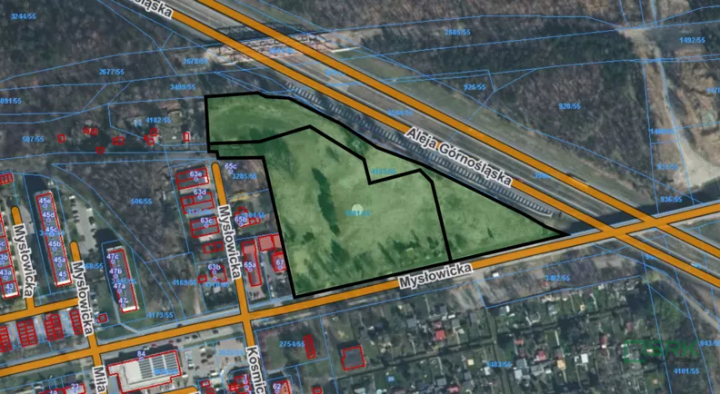 Działka 21 900,00 m², oferta nr , 2/1/10/2026, Katowice, Giszowiec, Giszowiec, Mysłowicka