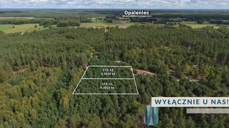 Działka 3 007,00 m², oferta nr , WIL507386, Opaleniec