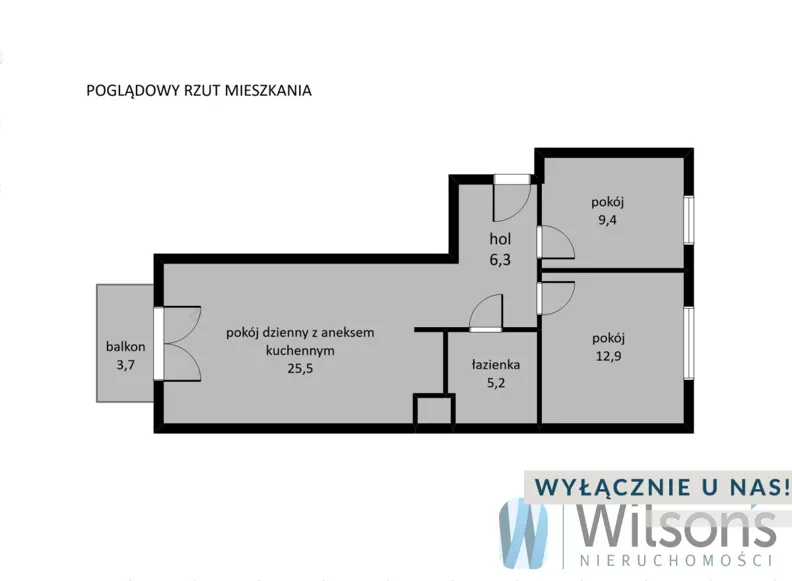 3 pokoje, mieszkanie 59,01 m², piętro 7, oferta nr , WIL472803, Warszawa, Białołęka, Białołęka, Krzyżówki