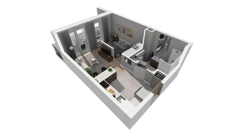 1 pokój, mieszkanie 33,87 m², parter, oferta nr C.45, Osiedle Salvia, Warszawa, Białołęka, Kobiałka, ul. Mańkowska