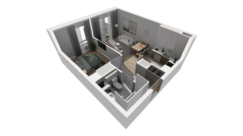 2 pokoje, mieszkanie 36,28 m², piętro 1, oferta nr A.11, Osiedle Salvia, Warszawa, Białołęka, Kobiałka, ul. Mańkowska