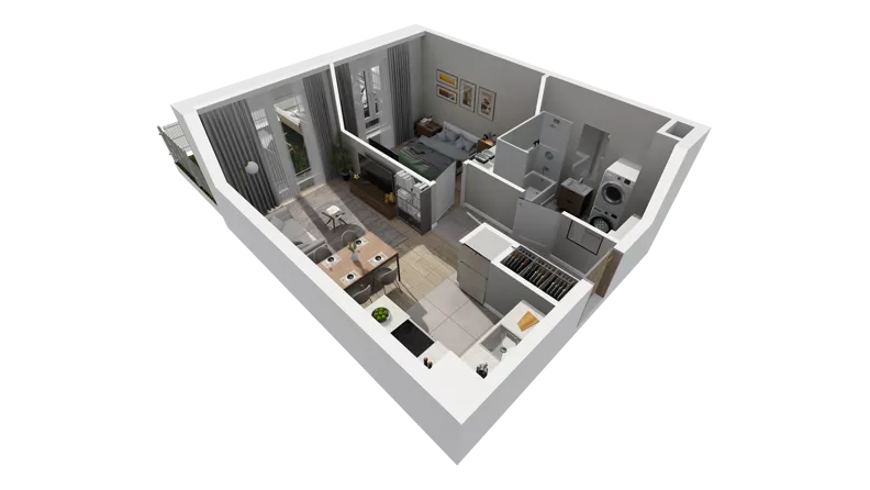 2 pokoje, mieszkanie 36,25 m², parter, oferta nr A.42, Osiedle Salvia, Warszawa, Białołęka, Kobiałka, ul. Mańkowska