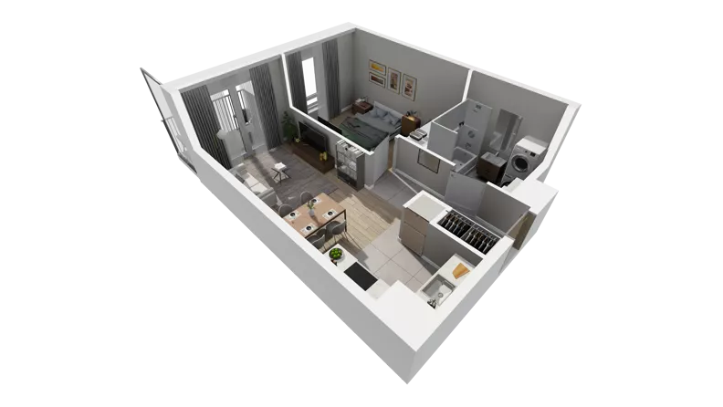 2 pokoje, mieszkanie 39,15 m², piętro 2, oferta nr A.66, Osiedle Salvia, Warszawa, Białołęka, Kobiałka, ul. Mańkowska