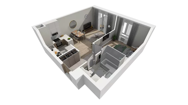 2 pokoje, mieszkanie 42,05 m², piętro 2, oferta nr A.73, Osiedle Salvia, Warszawa, Białołęka, Kobiałka, ul. Mańkowska
