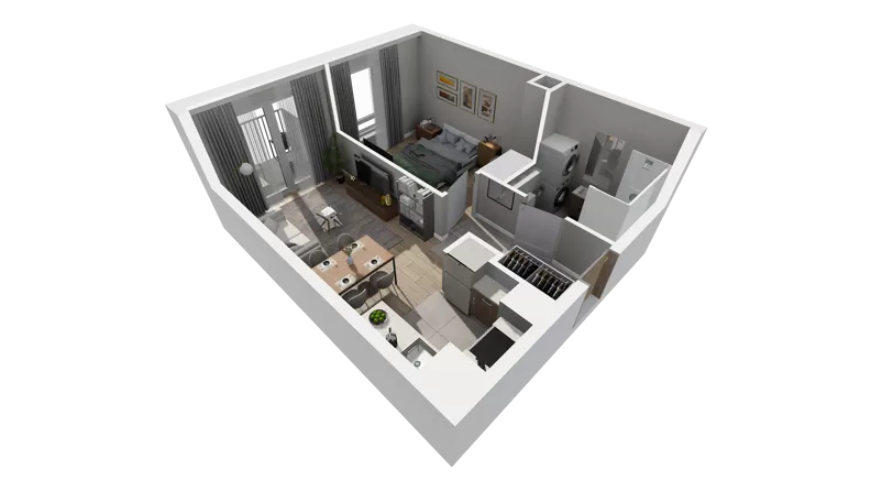 2 pokoje, mieszkanie 36,07 m², piętro 2, oferta nr A.74, Osiedle Salvia, Warszawa, Białołęka, Kobiałka, ul. Mańkowska