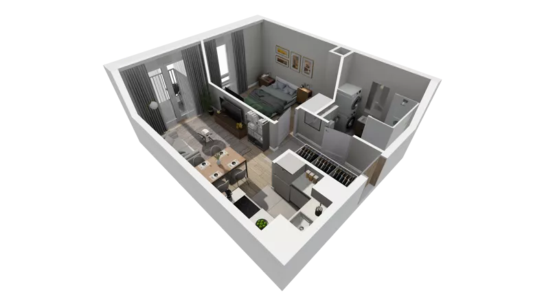 2 pokoje, mieszkanie 36,07 m², piętro 2, oferta nr C.70, Osiedle Salvia, Warszawa, Białołęka, Kobiałka, ul. Mańkowska