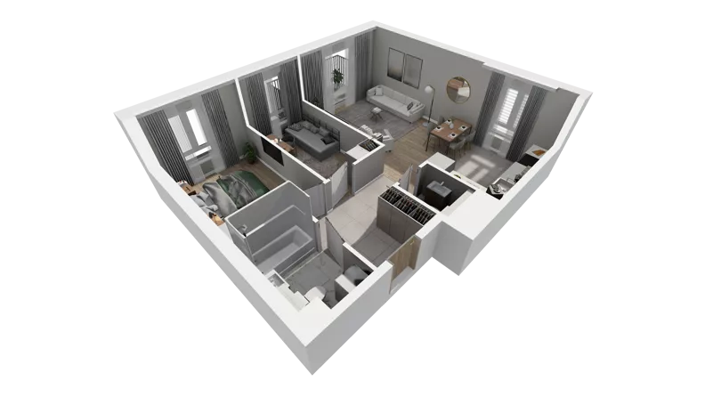3 pokoje, mieszkanie 60,34 m², parter, oferta nr A.02, Osiedle Salvia, Warszawa, Białołęka, Kobiałka, ul. Mańkowska