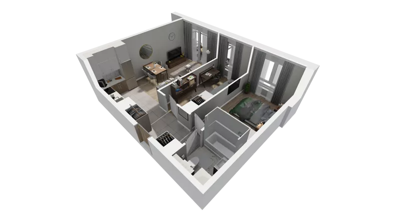 3 pokoje, mieszkanie 51,71 m², piętro 1, oferta nr A.18, Osiedle Salvia, Warszawa, Białołęka, Kobiałka, ul. Mańkowska