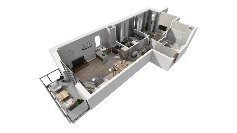 3 pokoje, mieszkanie 53,95 m², piętro 1, oferta nr A.20, Osiedle Salvia, Warszawa, Białołęka, Kobiałka, ul. Mańkowska