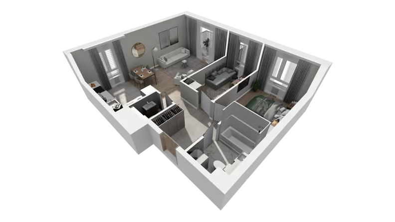 3 pokoje, mieszkanie 60,34 m², parter, oferta nr A.39, Osiedle Salvia, Warszawa, Białołęka, Kobiałka, ul. Mańkowska