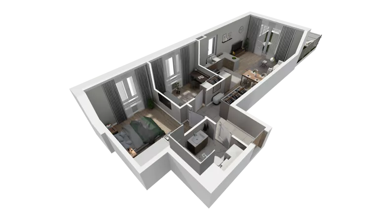 3 pokoje, mieszkanie 55,31 m², parter, oferta nr A.44, Osiedle Salvia, Warszawa, Białołęka, Kobiałka, ul. Mańkowska