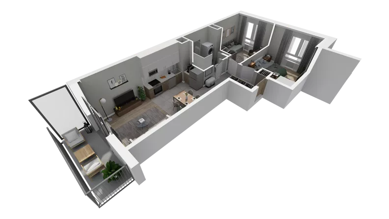 3 pokoje, mieszkanie 53,12 m², piętro 1, oferta nr A.51, Osiedle Salvia, Warszawa, Białołęka, Kobiałka, ul. Mańkowska