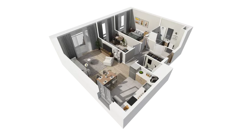 3 pokoje, mieszkanie 60,25 m², piętro 2, oferta nr A.71, Osiedle Salvia, Warszawa, Białołęka, Kobiałka, ul. Mańkowska