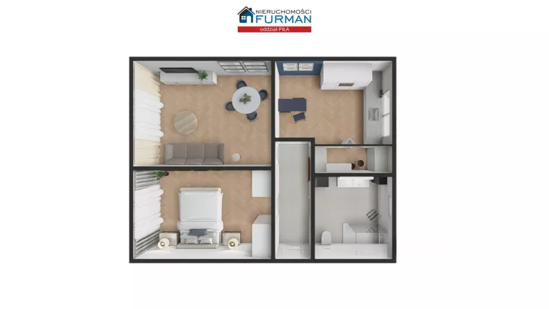 2 pokoje, mieszkanie 53,26 m², piętro 1, oferta nr , FRP-MS-199809-22, Wieleń