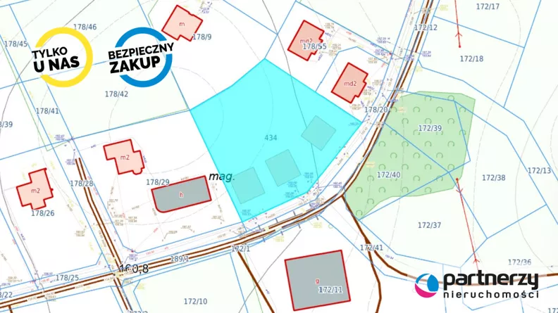 Działka 3 292,00 m², oferta nr , PAN743847, Dobrzewino, Dworska