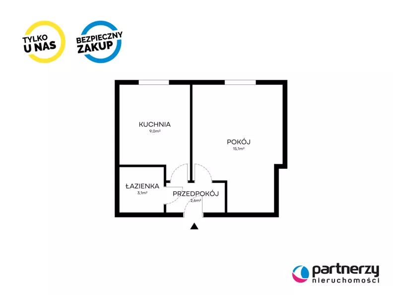 1 pokój, mieszkanie 30,00 m², piętro 3, oferta nr , PAN561867, Gdańsk, Wrzeszcz, Racławicka
