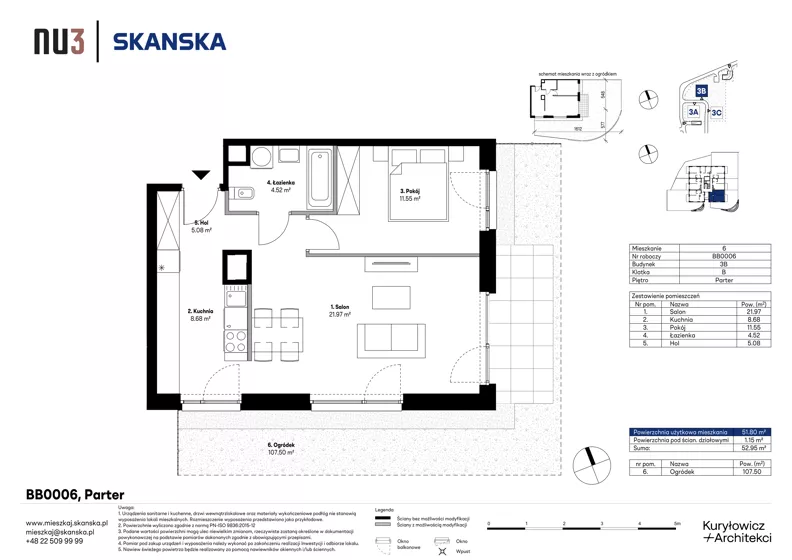 2 pokoje, mieszkanie 51,80 m², parter, oferta nr BB0006, NU3 Warszawa Wola, Warszawa, Wola, Czyste, ul. Kolejowa