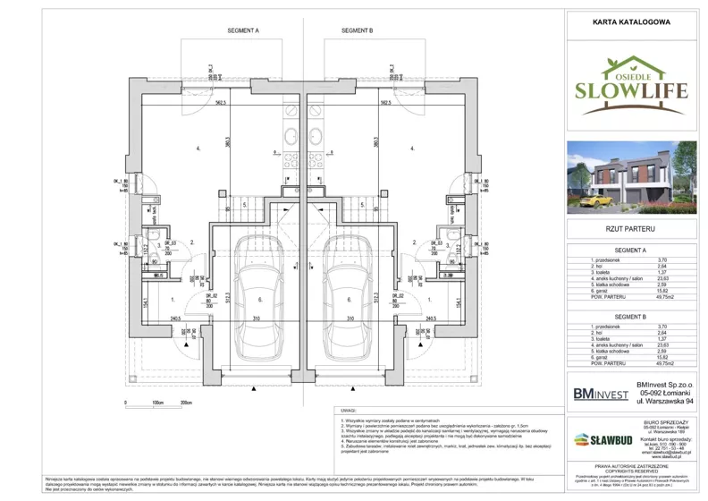 Dom 101,69 m², oferta nr 30A, Osiedle SLOW LIFE, Łomianki, ul. Spokojna/Wyjątkowa