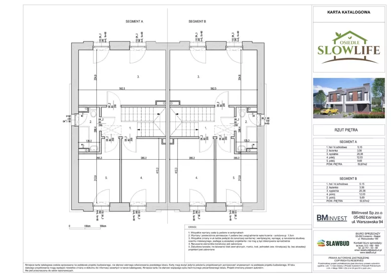 Dom 101,69 m², oferta nr 39A, Osiedle SLOW LIFE, Łomianki, ul. Spokojna/Wyjątkowa